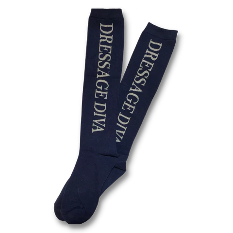 The Dressage Diva - Navy Equestrian Socks
