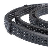 Flexible Fit Bio Grip with Continental Stoppers Black Reins