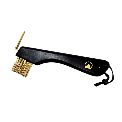 THE HOOF CO - HOOF PICK WITH COPPER WIRE BRISTLES