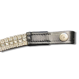 The Dressage Diva Bling Browband 5 Row Clear Crystal