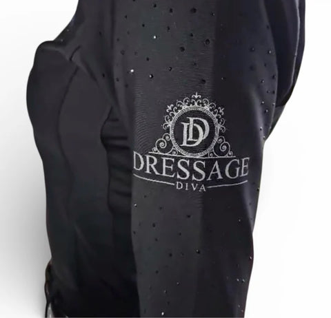 The Dressage Diva Sparkle Long Sleeve Shirt “The Bella “