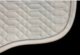 The Dressage Diva Competition White Saddle Pad cotton