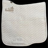 The Dressage Diva Competition White Saddle Pad cotton