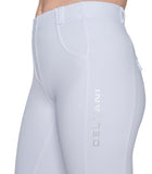 Delzani Brianna PRO WHITE Competition Horse Riding Tights