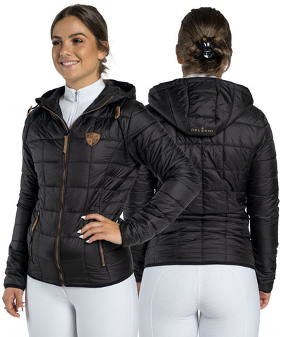 Delzani Tianna Black Puffer Horse Riding Jacket