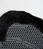 Delzani Gel Anti-slip Saddle Half Pad BLACK - with Merino Wool