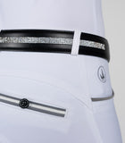 Delzani Ladies Leather Diamante Black Horse-Riding Belt