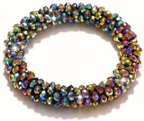 MFE Rhinestone Hair Tie Elastic - Match with MFE Hair Nets