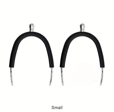 MFE 2pcs Spur Set with Black Rubber-Coated to protect the Boot.